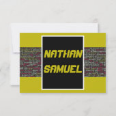 コーダーズパーティー 出席確認カード 招待状 (裏面)