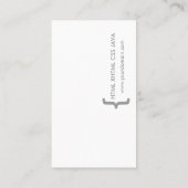 コーダーTechieミニマルなCSSのコンピュータ・プログラマー 名刺 (裏面)