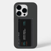 コーダ形式コンピュータメモ帳プログラマダークモード Case-Mate iPhoneケース (裏面)