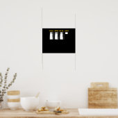 コーダ技術コンピュータITコーディングプログラマグラフ ポスター (キッチン)