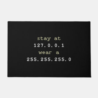 コーダ用プおもしろいログラミング – 黒いドマット ドアマット