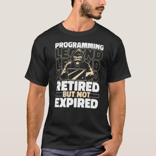 コーダ退職したコーディング開発者ソフトウェアエンジニアP Tシャツ (正面)