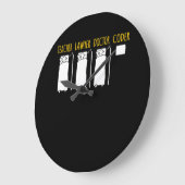 コーダ・テクニカル・コンピュータITコーディング・プログラマ・グラップ ラージ壁時計 (傾斜)