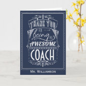 コーチありがとうお礼 カード (黄色い花)