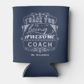 コーチありがとうお礼 缶クーラー (正面)