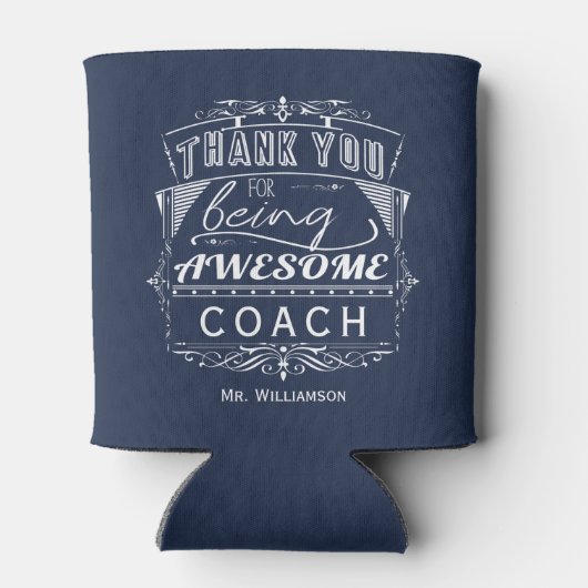 コーチありがとうお礼 缶クーラー (裏面)