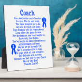 コーチありがとう フォトプラーク (側面)