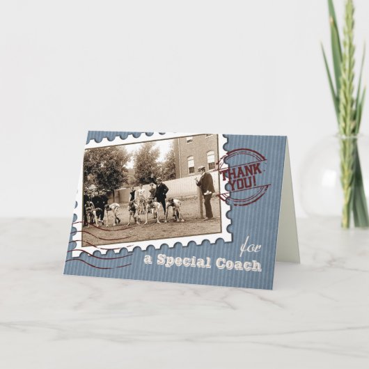 コーチありがとう。ヴィンテージスカスタムポーツ サンキューカード (正面)