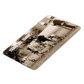 コーチありがとう。ヴィンテージスポーツフォトギフトマグネット マグネット (左側)