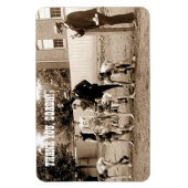 コーチありがとう。ヴィンテージスポーツフォトギフトマグネット マグネット (縦)