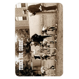 コーチありがとう。ヴィンテージスポーツフォトギフトマグネット マグネット