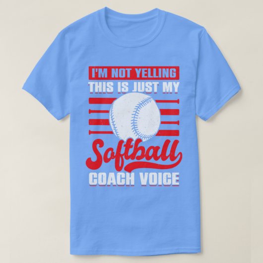 コーチおもしろいソフトボールのコーチのギフト Tシャツ (デザイン正面)