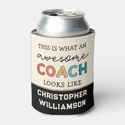 コーチおもしろい素晴らしー |最高のパーソナライズされたコーチ 缶クーラー