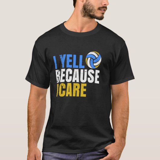 コーチお母さん私は叫ぶ理由はバ気にレーボレーおもしろい Tシャツ (正面)