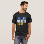 コーチお母さん私は叫ぶ理由はバ気にレーボレーおもしろい Tシャツ (正面フル)