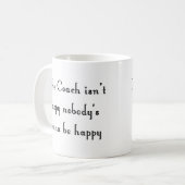 コーチが幸せでなかったら襲って下さい コーヒーマグカップ (正面左)
