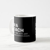 コーチとトレーナー おもしろい仕事の格言 コーヒーマグカップ (正面左)