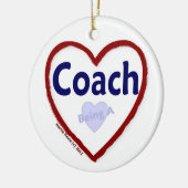 コーチになるのが大好き セラミックオーナメント (左)