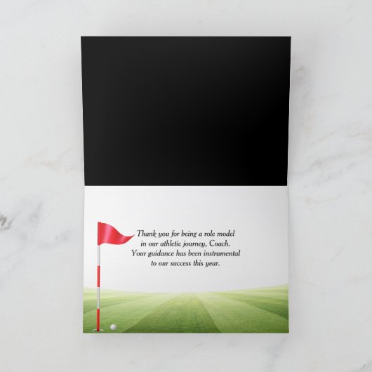 コーチに感謝 カード (内部)