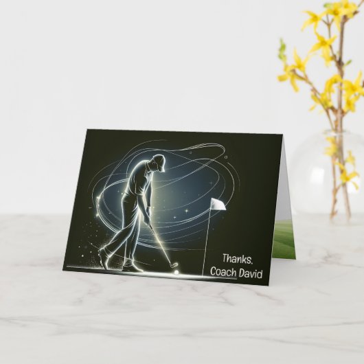 コーチに感謝 カード (黄色い花)