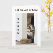 コーチに**ハッピーバースデー***言う*** カード (黄色い花)