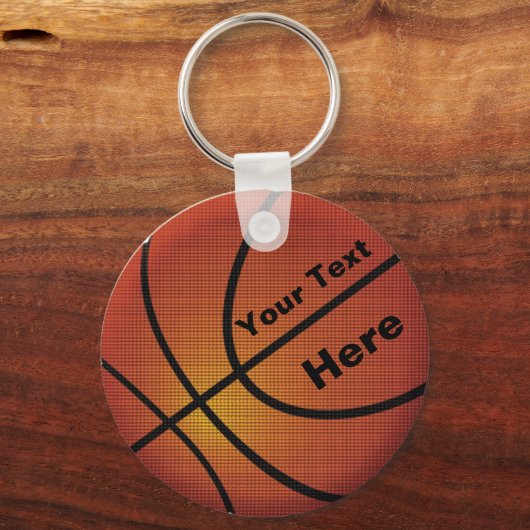 コーチのためのギフトのバスケットボールのキーホルダーパーソナライズ キーホルダー (正面)