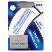 コーチのためのパーソナライズなバレーボールのクリップボード クリップボード (正面)