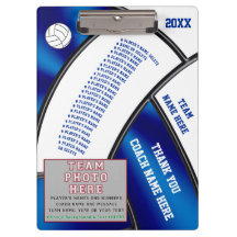 コーチのためのパーソナライズなバレーボールのクリップボード