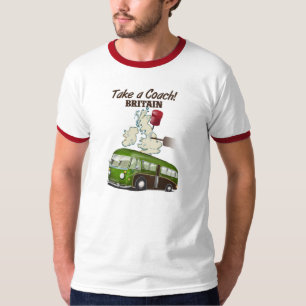 コーチのイギリスのヴィンテージ旅行ポスターを取って下さい Tシャツ