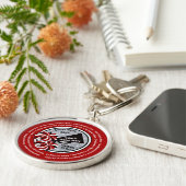 コーチのギフトのチアリーダーをするすべてのチアリーダーの名前 キーホルダー (側面)