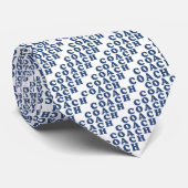 コーチのタイの背景の青い手紙の選択 ネクタイ (ロール)