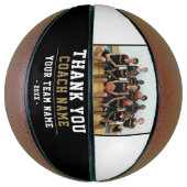 コーチのチーム名と写真に感謝 バスケットボール (縦)