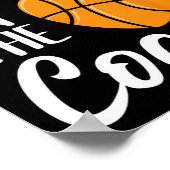 コーチのディブバスケハートかわいいママDa ポスター (角)