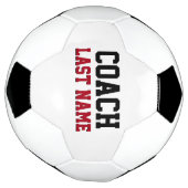 コーチのパーソナライズされた姓 サッカーボール (回転)