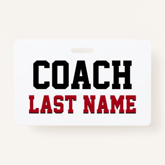 コーチのパーソナライズされた姓 バッジ (正面)