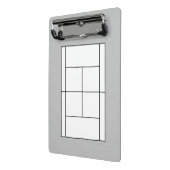 コーチのレッスン用のミニテニスコートのクリップボード ミニクリップボード (アングル2)