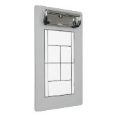 コーチのレッスン用のミニテニスコートのクリップボード ミニクリップボード (アングル)