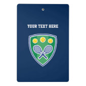 コーチのレッスン用のミニテニスコートのクリップボード ミニクリップボード (裏面)