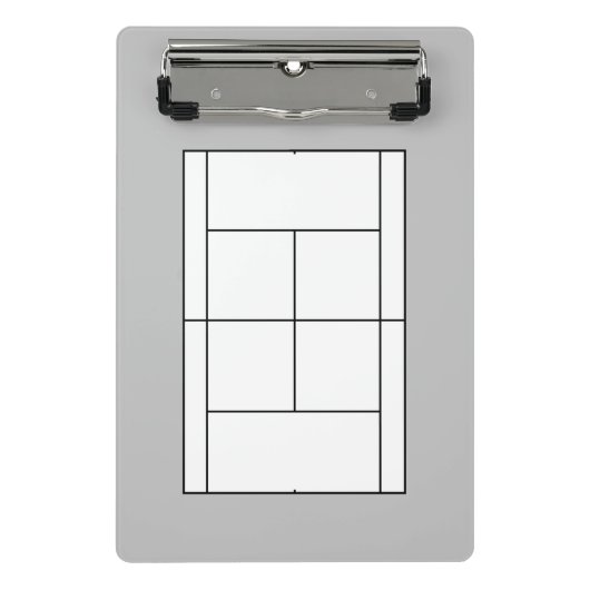 コーチのレッスン用のミニテニスコートのクリップボード ミニクリップボード (正面)