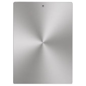 コーチの名前を追加ブラシ付きメタルルック クリップボード (裏面)