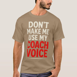 コーチの声を出さないで スポーツっぽい太字 Tシャツ