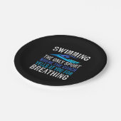 コーチの贈り物をするスイミング専用泳ぐ人 ペーパープレート (アングル)