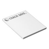 コーチはゴルフボールのメモ帳5.5"x 6"と言う ノートパッド (アングル)