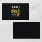 コーチはパイナップルのようです。 名刺 (正面/裏面)