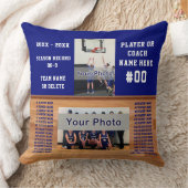 コーチまたはシニアナイトバスケットボールギフトアイディア、写真 クッション (ブランケット)