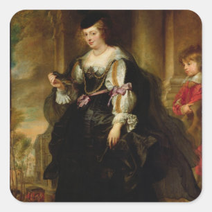 コーチを持つヘレンFourment、c.1639のポートレート スクエアシール