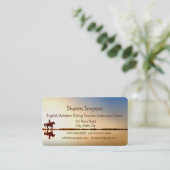 コーチイングリッシュウェスタンライディング先生インストラクター 名刺 (スタンド正面)