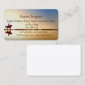 コーチイングリッシュウェスタンライディング先生インストラクター 名刺 (正面/裏面)