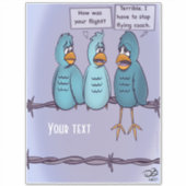 コーチエクストラ飛んでいるー大きカスタムなステッカー シール (正面)