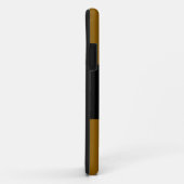 コーチエレガント文字ワイドブラウン黒ストライプ色 Case-Mate iPhoneケース (裏面/右)